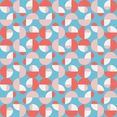 Rounded abstract seamless pattern - accent for any surfaces.