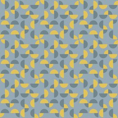 Rounded abstract seamless pattern - accent for any surfaces.