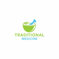 Traditional Medicine logo nature healthy for bussines