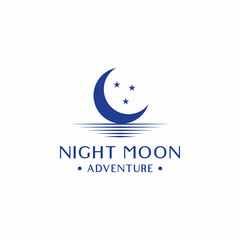 Night Moon logo luxury for bussines