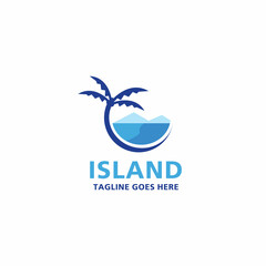 Nature Island logo holiday for travel