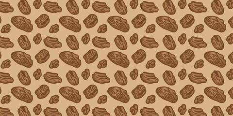peanut pattern template on light brown background
