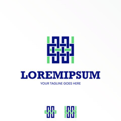 Letter or word H line font with Webbing like motif image graphic icon logo design abstract concept vector stock. Can be used as a symbol related to initial or art.