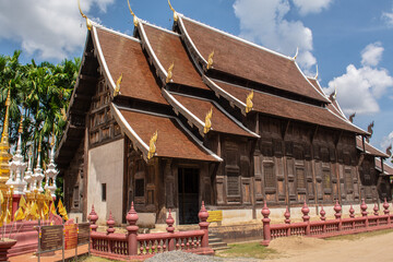 Within Wat Pan-Tao is a Buddhist temple in Chiang Mai province northern of Thailand.