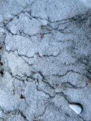 frozen cracked winter ice