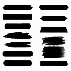 Black Ink brush stroke collection 
