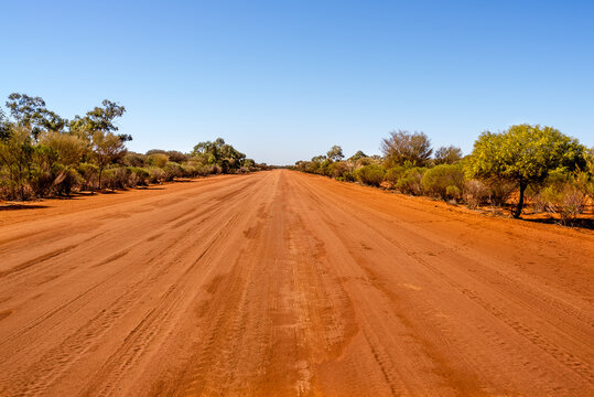 Road to Bourke in outback Australia.