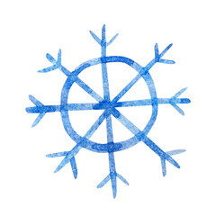 winter town elements, blue snowflake