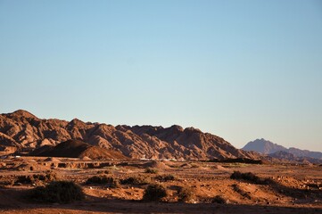 sunset in the mountains