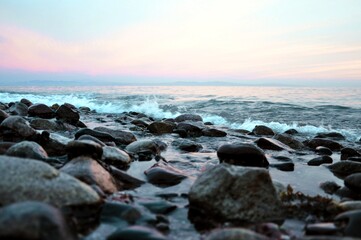 sunset over the sea