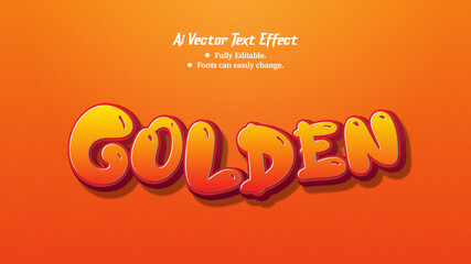 Stylish 3D Editable Ai Vector Text Effect Design Template