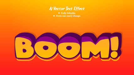 Stylish 3D Editable Ai Vector Text Effect Design Template