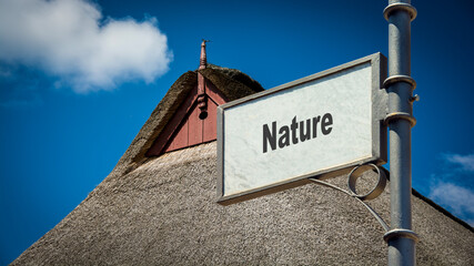 Street Sign to Nature