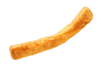 french fries on white background