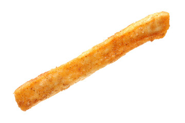 french fries on white background