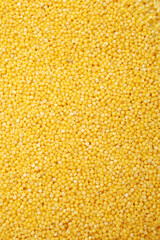 Millet on a white background