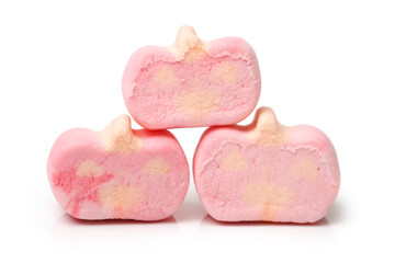 Obraz premium Marshmallow on white background