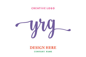 YRG lettering logo is simple, easy to understand and authoritative