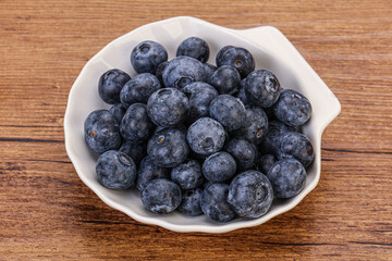 Sweet fresh juicy blueberries heap