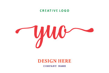 YUO lettering logo is simple, easy to understand and authoritative