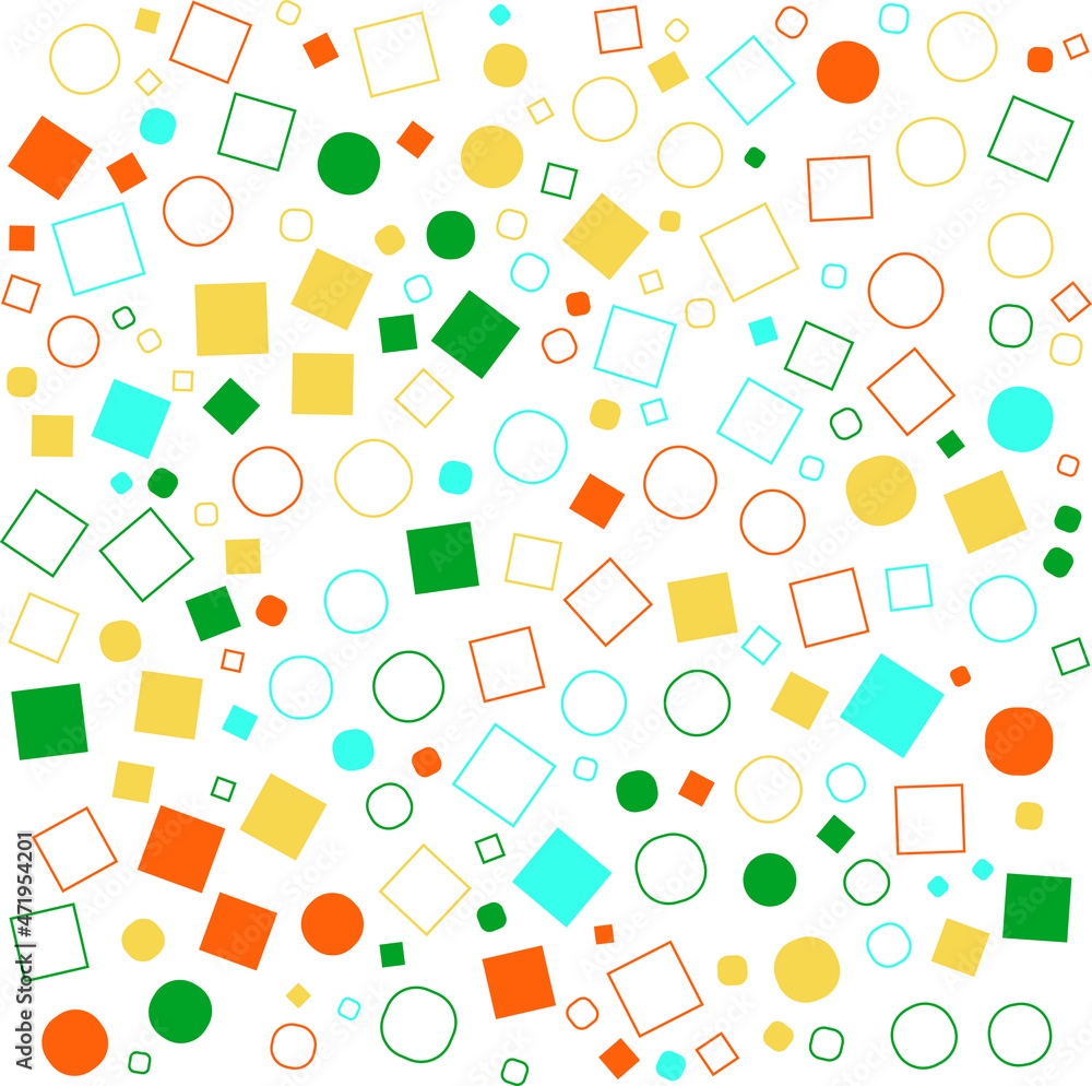 Poster abstract background of multicolored geometric shapes