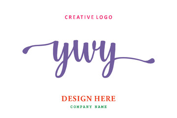 YWY lettering logo is simple, easy to understand and authoritative - obrazy, fototapety, plakaty