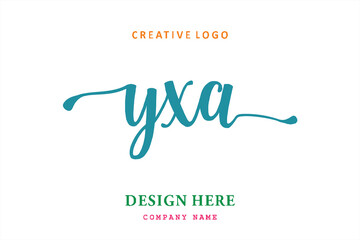 YXA lettering logo is simple, easy to understand and authoritative