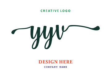 YYV lettering logo is simple, easy to understand and authoritative