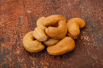 Natural organic Cashew nut heap