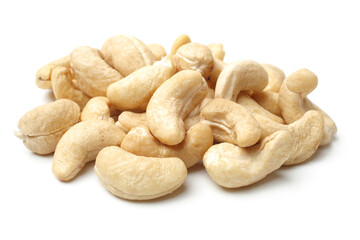 Cashew on white background 