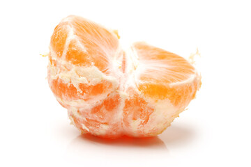 peeled tangerine isolated
