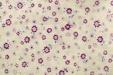 Calico fabric background.