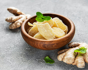Sweet and spicy candied ginger
