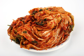 kimchi isolated on white background