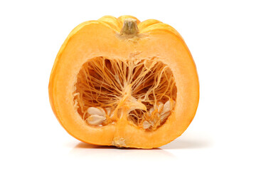  Orange pumpkin on white background