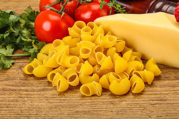 Italian pasta - raw pipe rigate