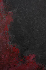 Black and red hand-painted background texture