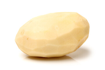 potato on white .