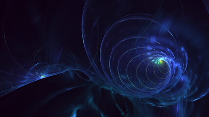 3D rendering abstract colorful fractal light background