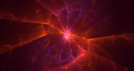3D rendering abstract colorful fractal light background
