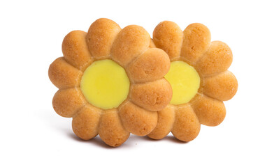 flower cookie isolated
