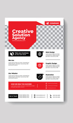 Creative Corporate business agency flyer template design