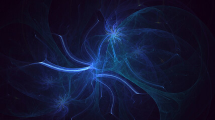 Fototapeta premium 3D rendering abstract colorful fractal light background