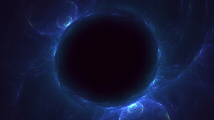 3D rendering abstract round light background