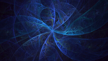 3D rendering abstract colorful fractal light background