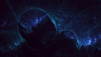 3D rendering abstract colorful fractal light background