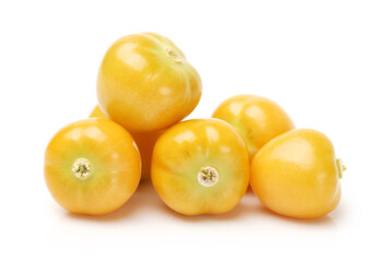 Physalis fruit isolated on white background 