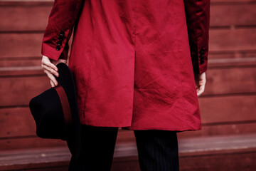 business red coat