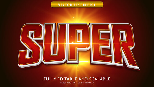 super text effect editable eps file