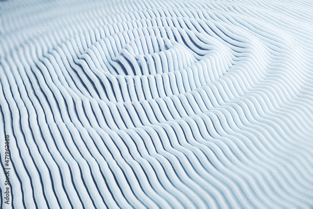 Poster abstract white swirl background. design, abstraction and creativity concept. 3d rendering.